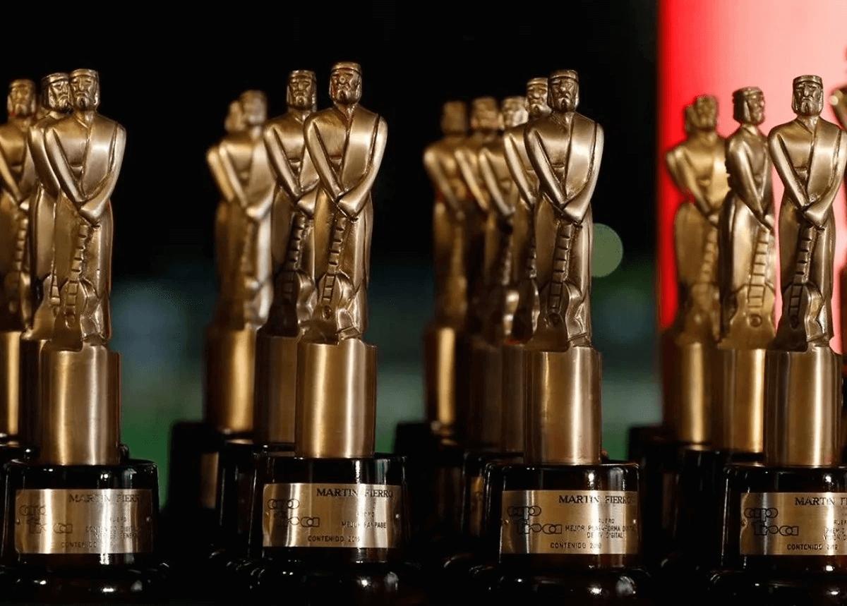 Estatuillas de los premios Martín Fierro